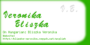 veronika bliszka business card